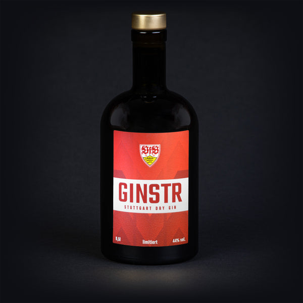 VfB Stuttgart (Bundesliga) x GINSTR gift set (0.5 l GINSTR + 2 crystal glasses GINSTR)